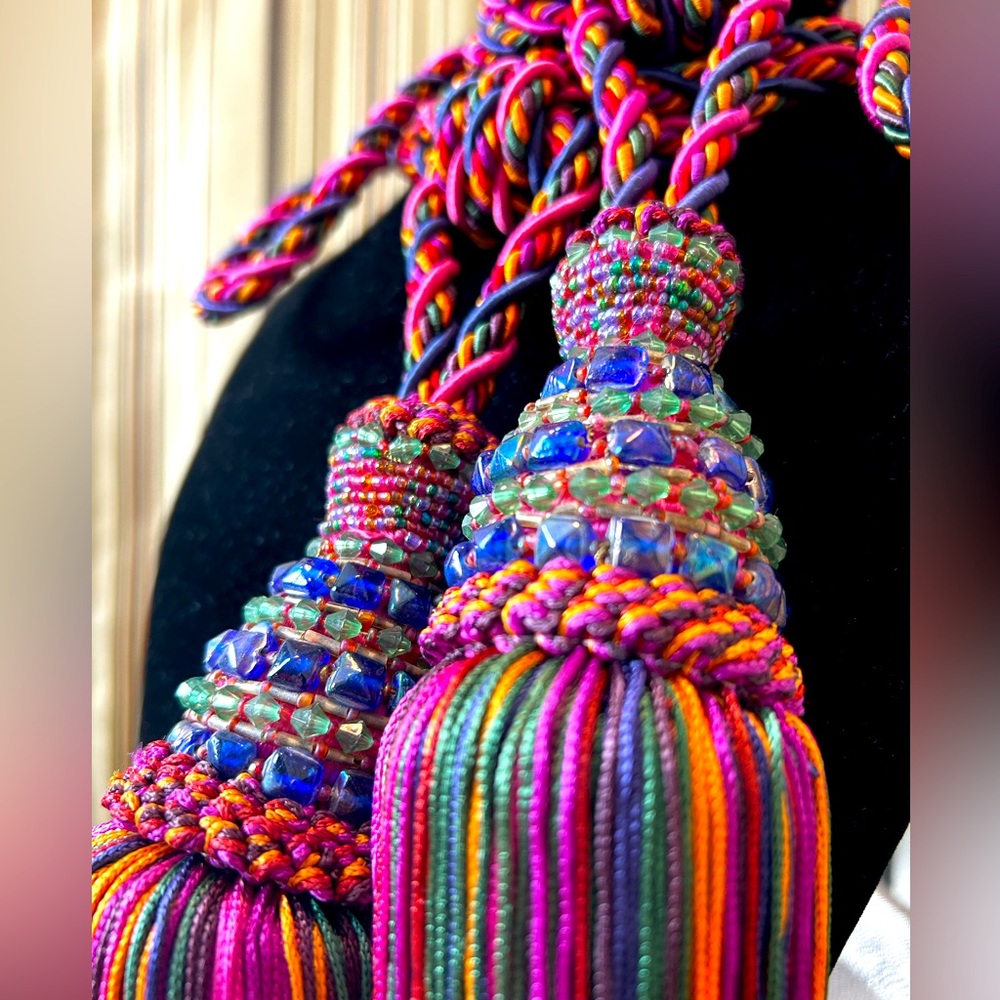 Decorative corded tassels